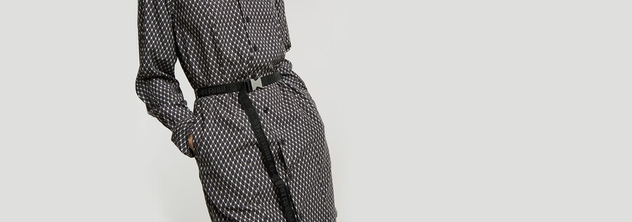 robe chemise ceinturée