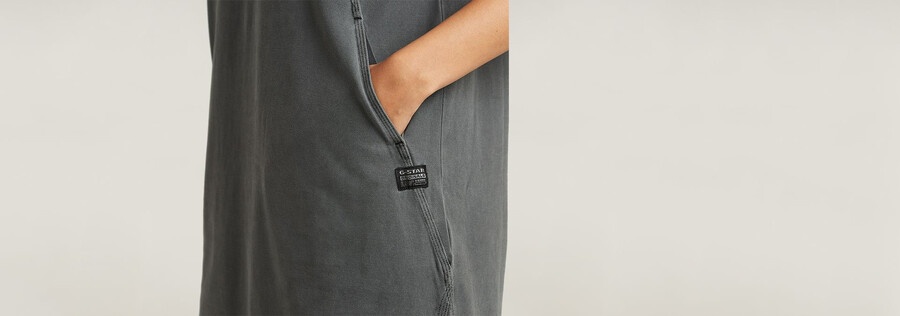robe polo à détails de couture