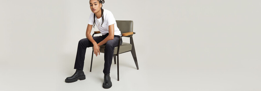 jeans droits strace
