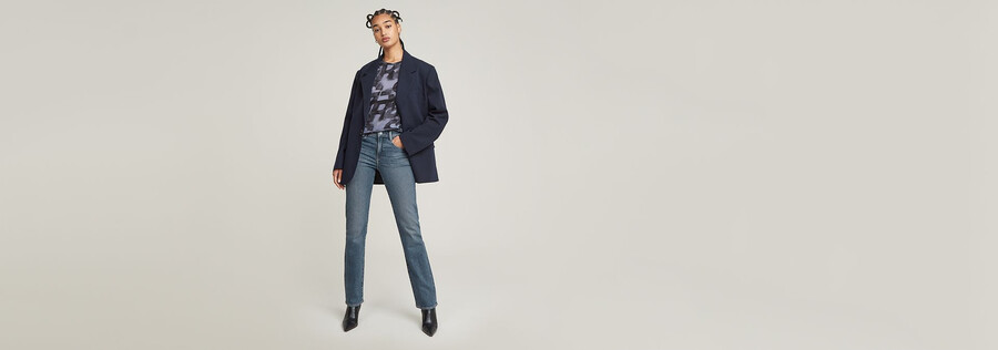 jeans droits strace