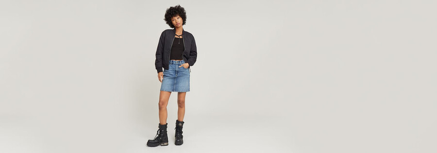 jupe-short viktoria à bords nets