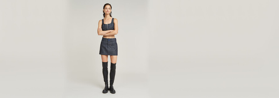 jupe g-star origins bowey selvedge
