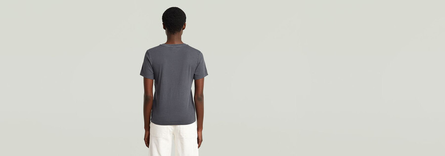 t-shirt à couture avant surteint