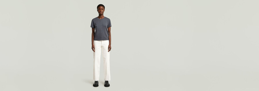 t-shirt à couture avant surteint
