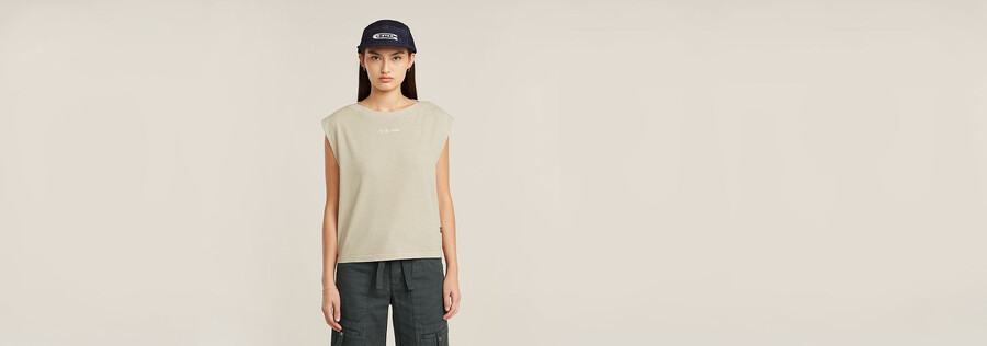 haut surteint avec logo mini g-script