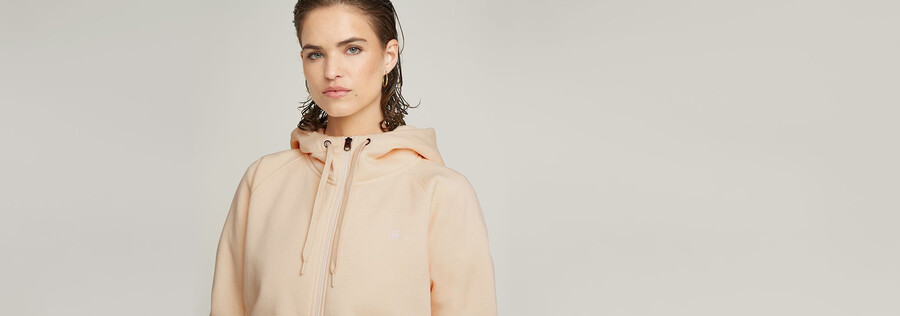 pull à capuche zippé premium core 2.1