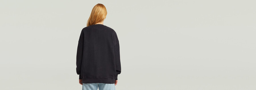 pull oversize à poches mélangées