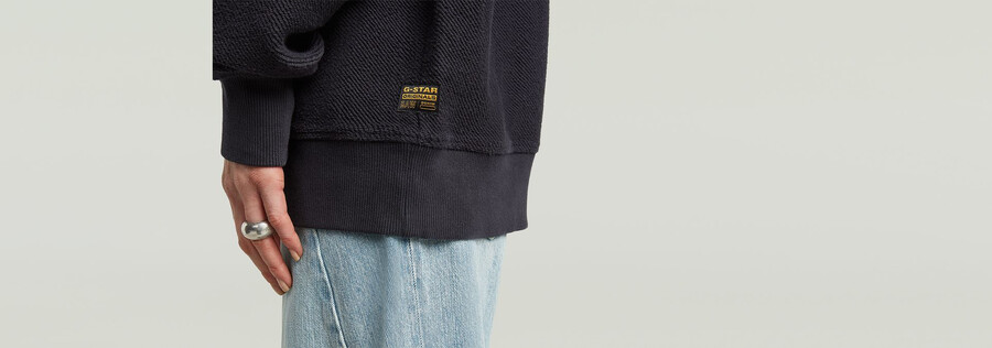 pull oversize à poches mélangées