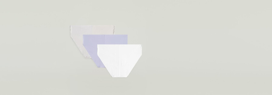 lot de 3 slips hipster sans marques de sous-vêtements