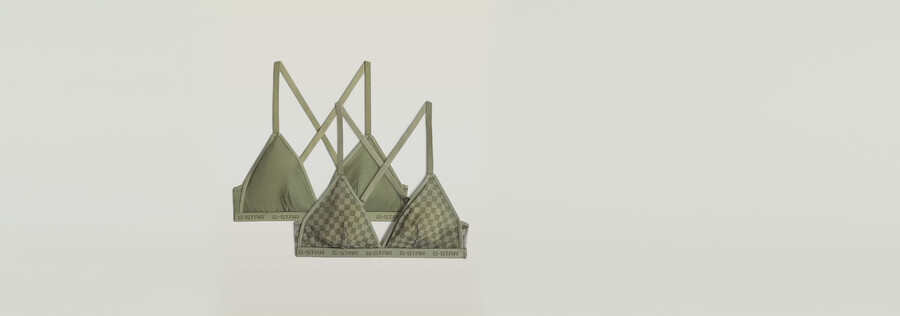soutien-gorge triangle en maille lot de 2