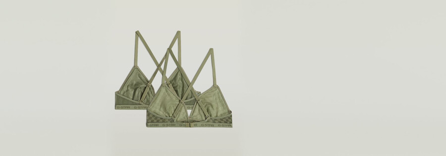 soutien-gorge triangle en maille lot de 2