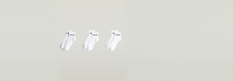 lot de 3 paires de chaussettes courtes à logo
