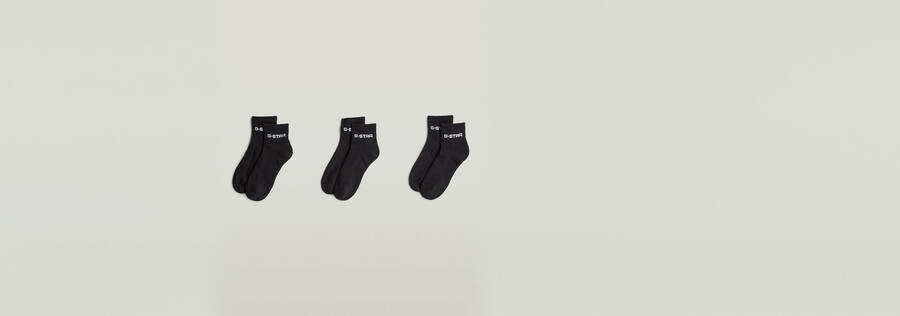 lot de 3 paires de chaussettes courtes à logo