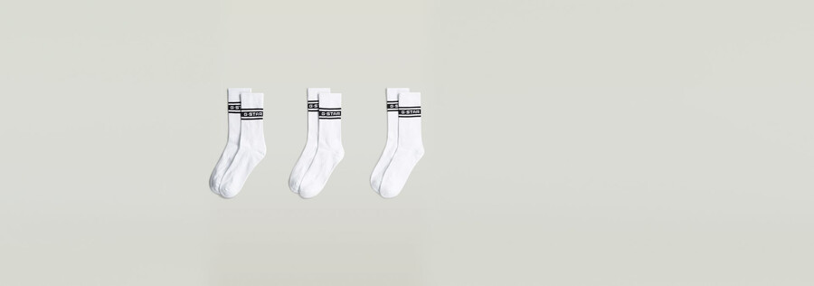 lot de 3 paires de chaussettes à logo