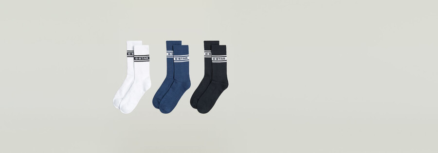 lot de 3 paires de chaussettes à logo