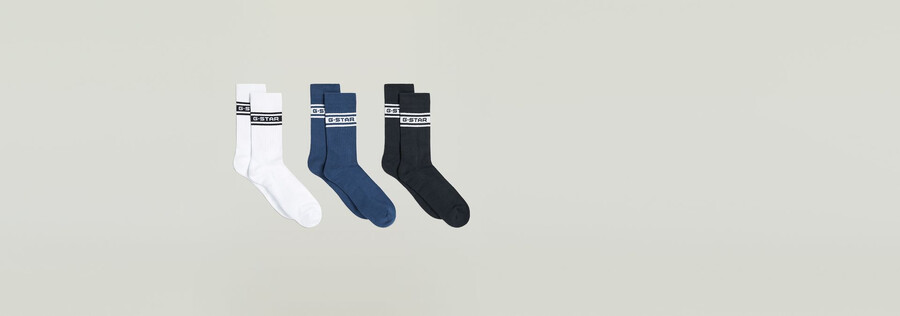lot de 3 paires de chaussettes à logo