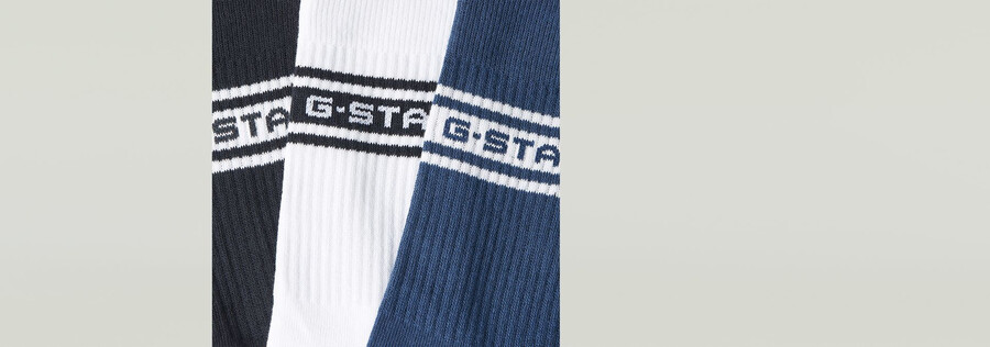 lot de 3 paires de chaussettes à logo