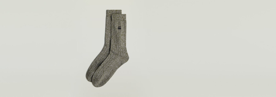 lot de 3 chaussettes côtelées