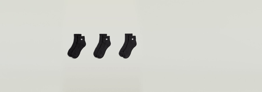 lot de 3 paires de chaussettes courtes