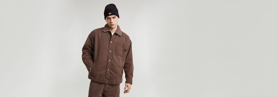 veste sherpa à coupe carrée