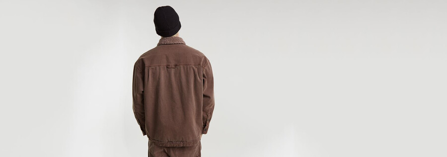 veste sherpa à coupe carrée