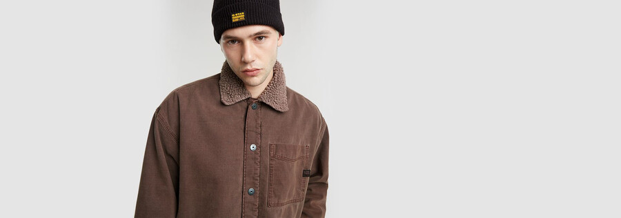 veste sherpa à coupe carrée