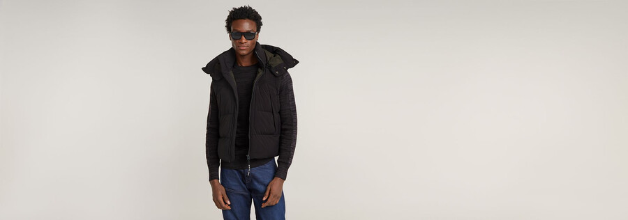 gilet rembourré à capuche g-whistler 2.0