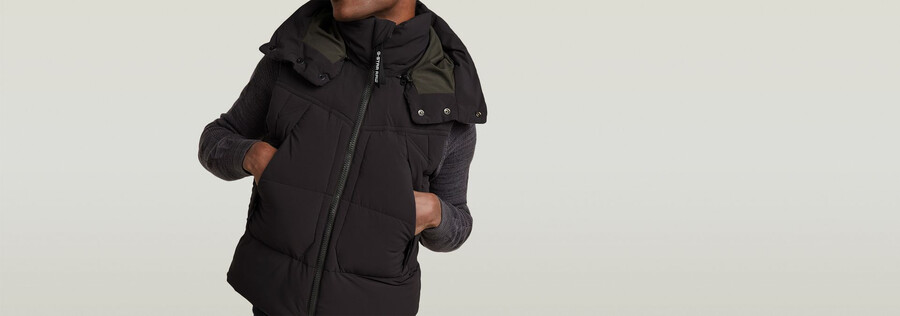 gilet rembourré à capuche g-whistler 2.0