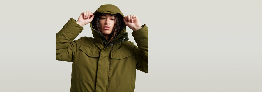 parka rembourrée à capuche vodan