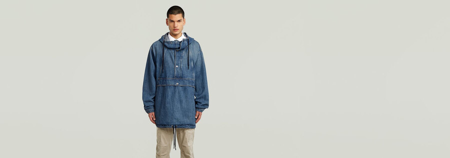 anorak à capuche parachute