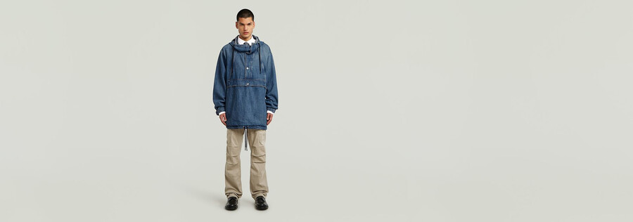 anorak à capuche parachute