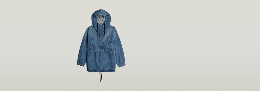 anorak à capuche parachute