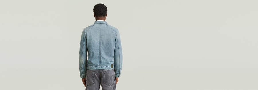 veste en jean slim trapèze