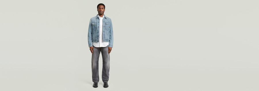 veste en jean slim trapèze