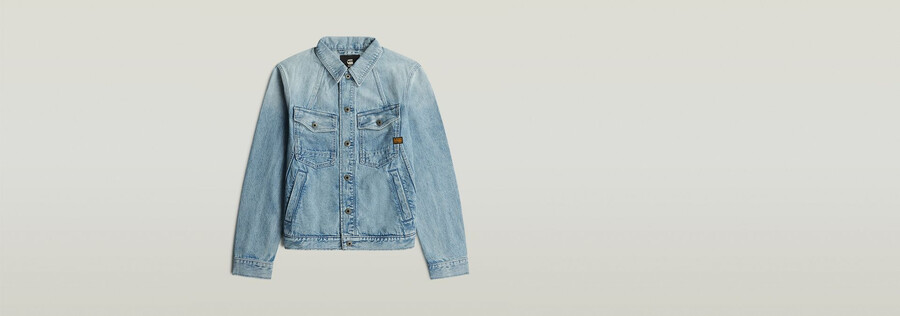 veste en jean slim trapèze