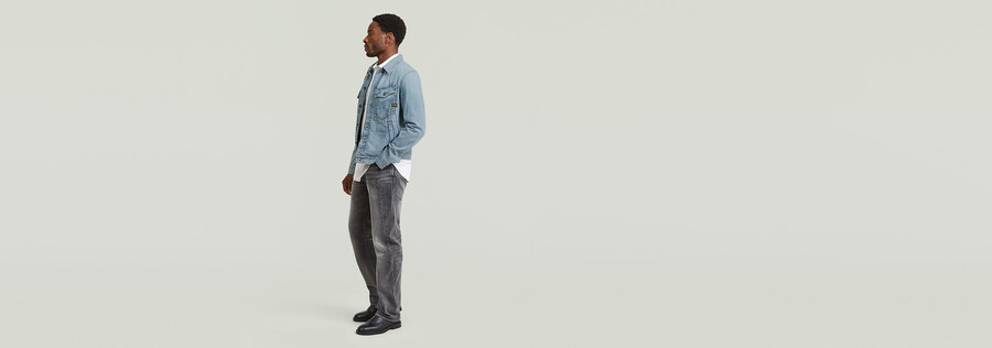 veste en jean slim trapèze