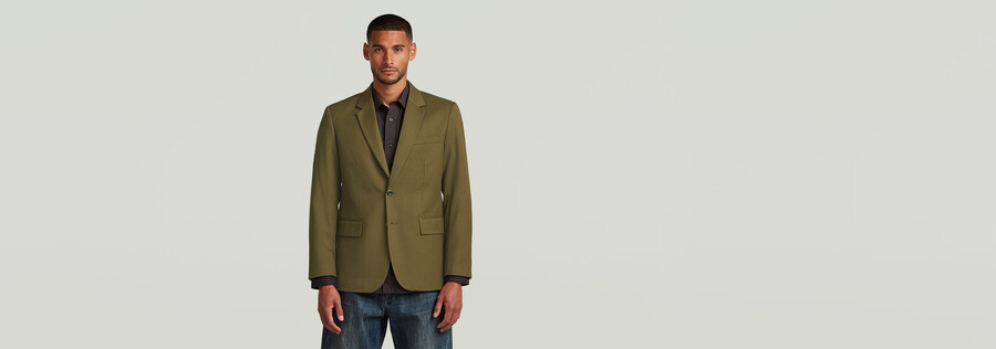 blazer à simple boutonnage