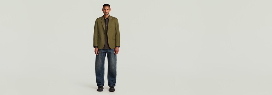 blazer à simple boutonnage