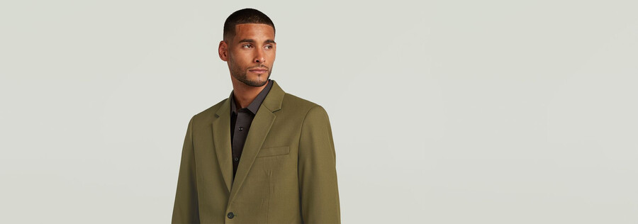 blazer à simple boutonnage