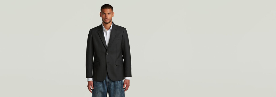 blazer à simple boutonnage