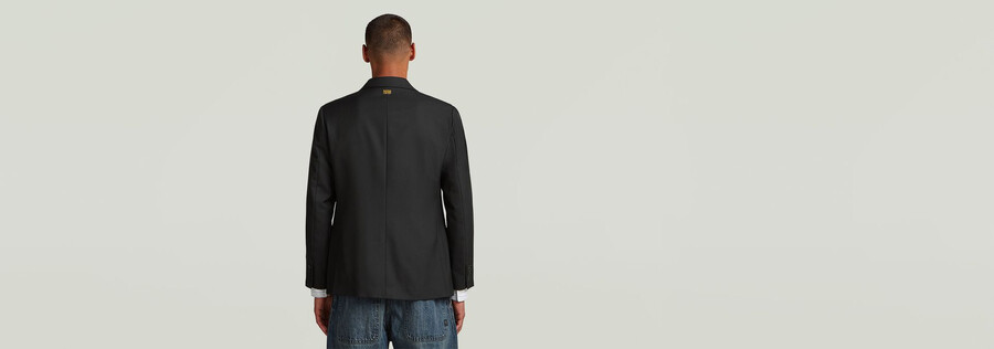 blazer à simple boutonnage