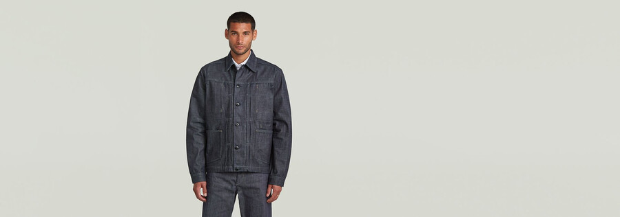 veste en denim selvedge