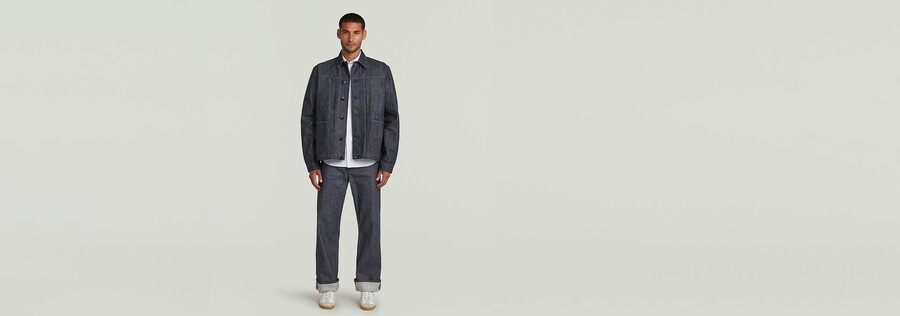 veste en denim selvedge