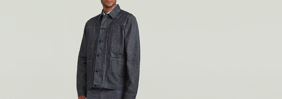 veste en denim selvedge