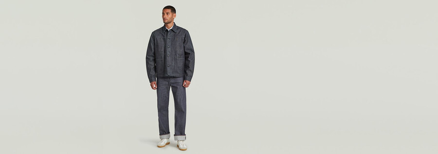 veste en denim selvedge