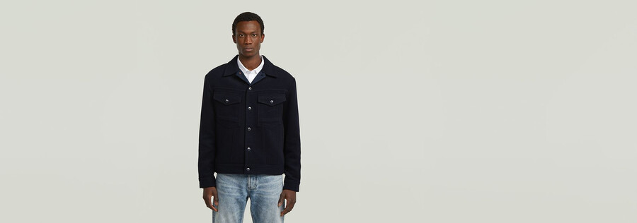 veste camionneur en laine