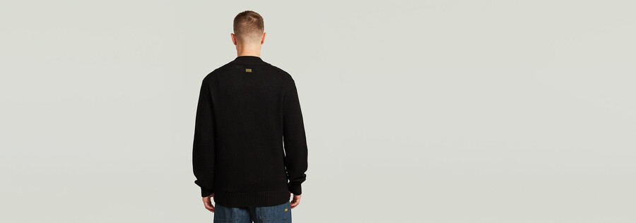 gilet en maille à structure alvéolée
