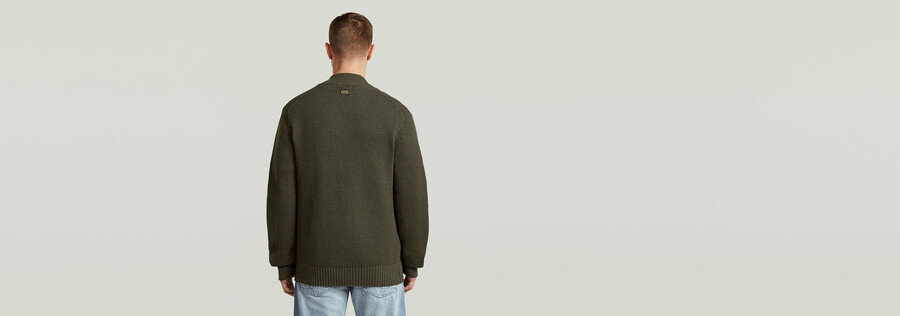 gilet en maille à structure alvéolée
