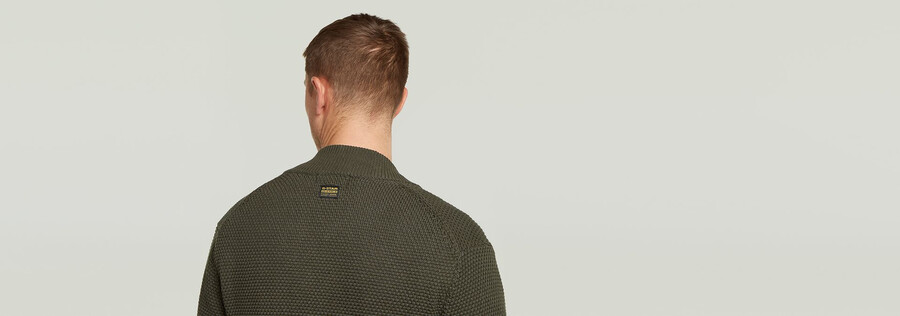 gilet en maille à structure alvéolée
