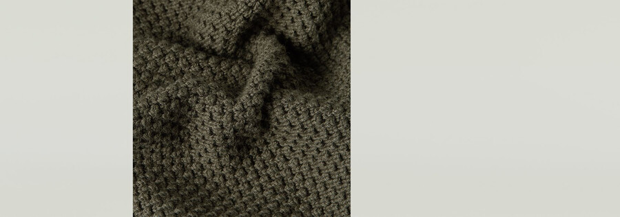 gilet en maille à structure alvéolée
